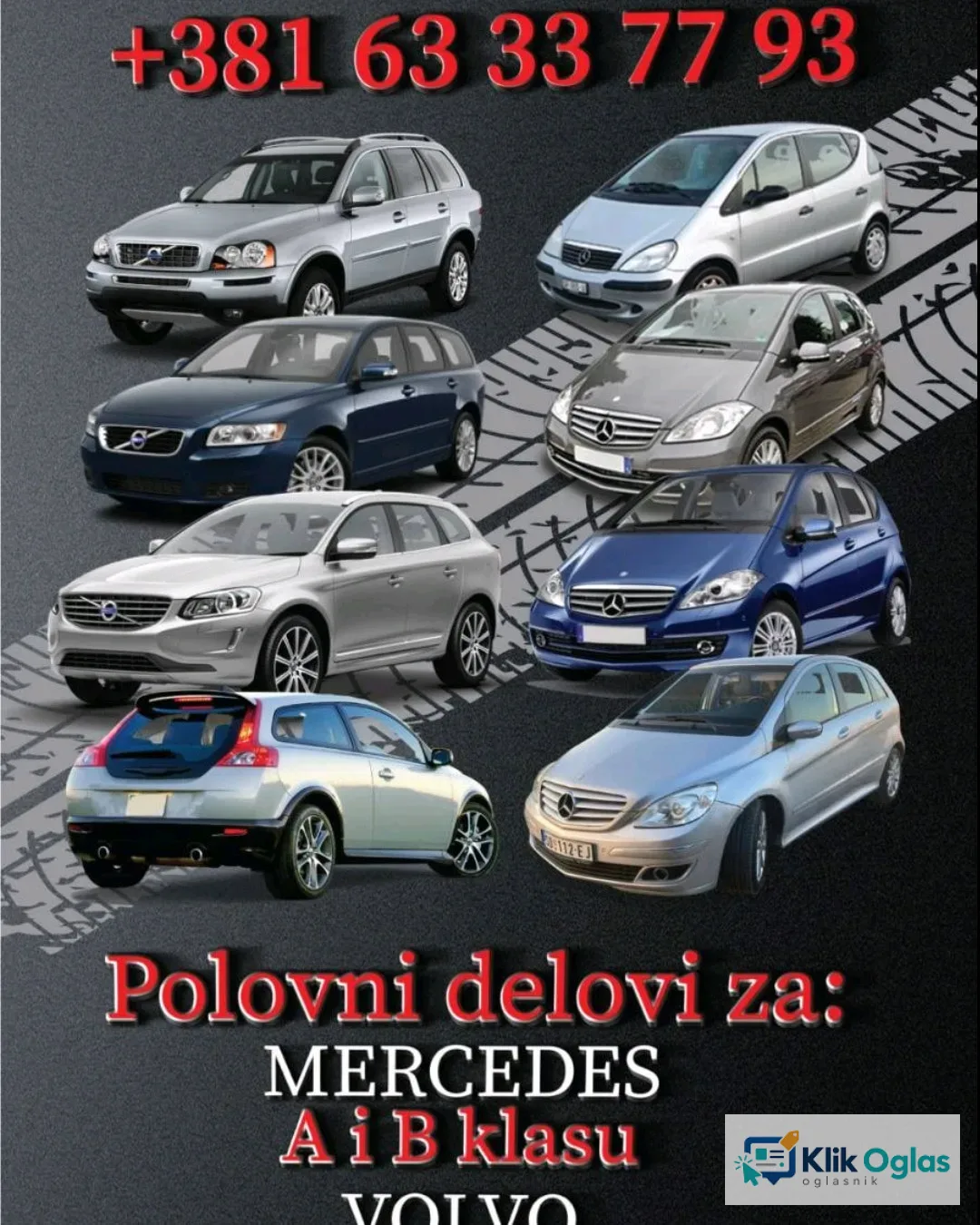 POLOVNI DELOVI ZA MERCEDES I VOLVO