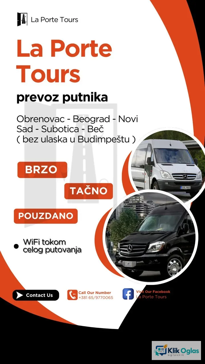 Prevoz putnika kombi vozilima od vrata do vrata
