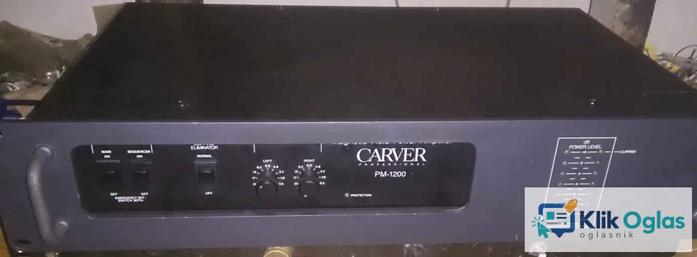 Carver PM 1200, Quad 405 zastita, Quad34 MC B&O S30 Axicom