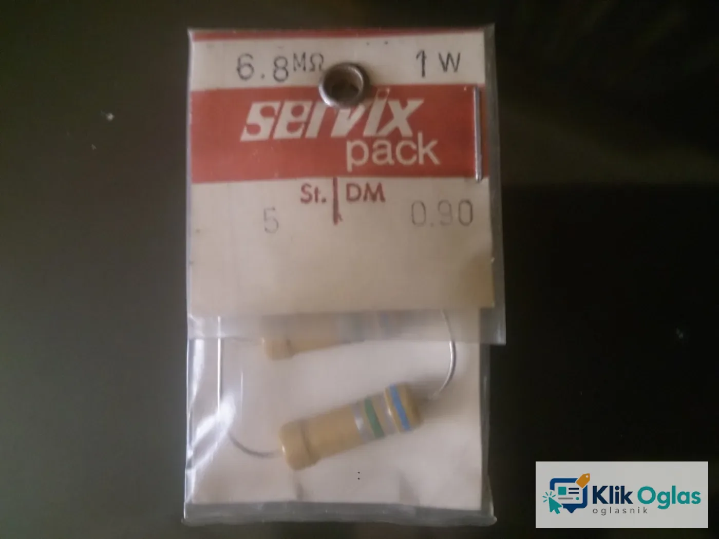 Carbon otpornici Servix resistors original over 40 years NOS