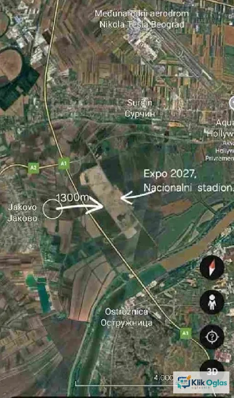 Prodajem poljoprivredno zemljište-Surčin......