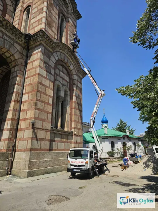 Iznajmljivanje kamiona sa korpom,
