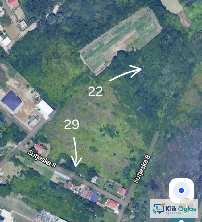 Prodaje se udeo u vlasništvu zemljišta, K.O. Krnjača