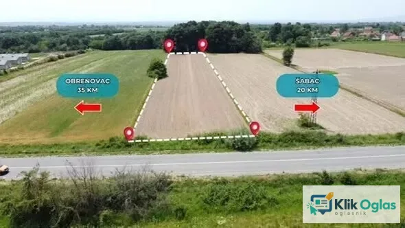 Prodaja građevinskog zemljista na magistralnom putu Beograd-Obrenovac-Šabac