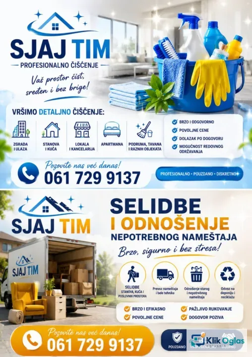 SELIDBE I ODVOŽENJE ŠUTA I NAMEŠTAJA