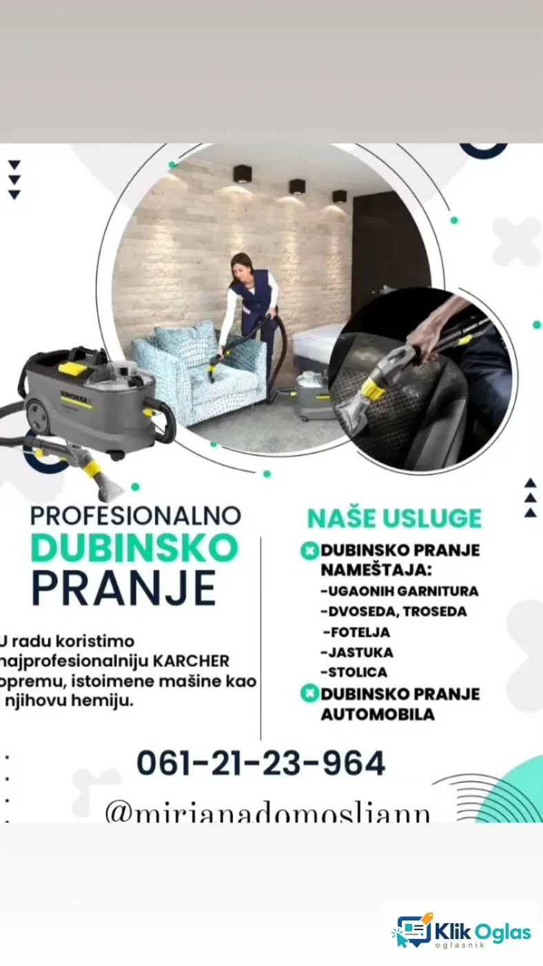 Dubinsko pranje namestaja — Pančevo, slika 1