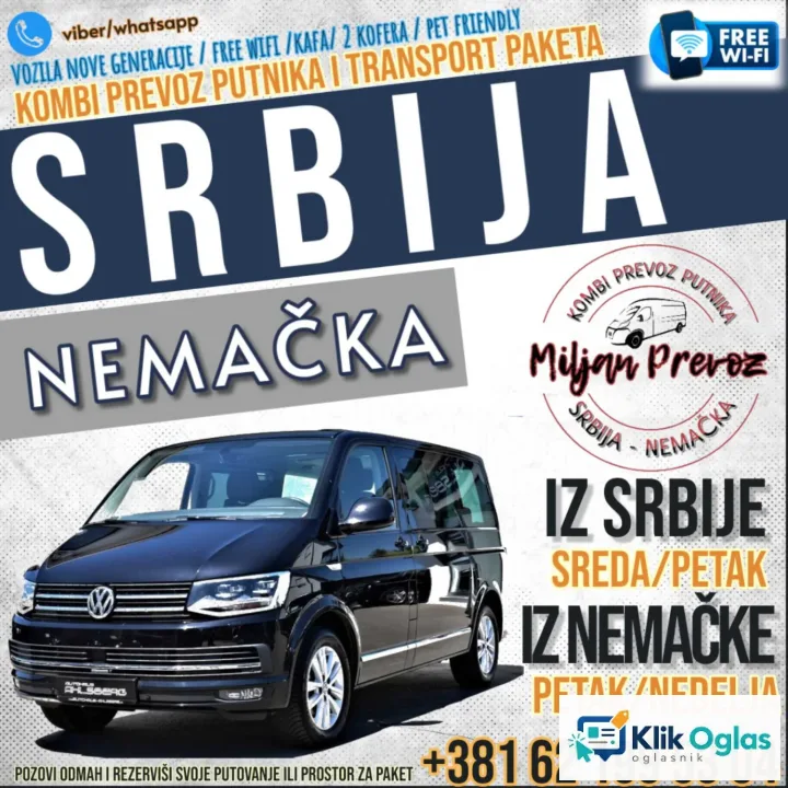 Kombi prevoz Srbija-Nemacka