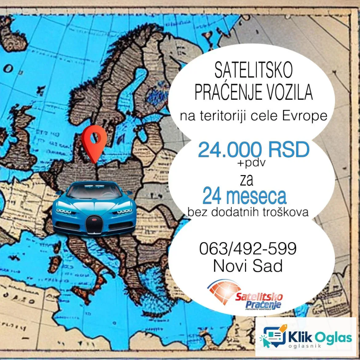 Satelitsko praćenje vozila — Novi Sad, slika 1